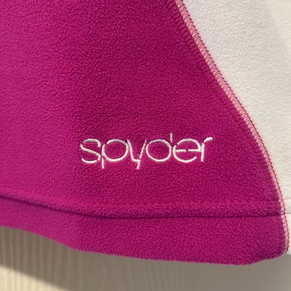 Ladies Spyder fleece zip up pullover - Picture 4 of 7